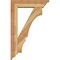 Ekena Millwork Balboa Traditional Rough Sawn Bracket w/ Offset Brace, Western Red Cedar, 6"W x 22"D x 34"H BKT0604X22X34BOA01RWR - alternate 3